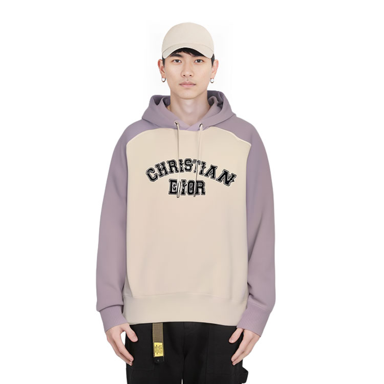 Details for DIOR x Kenny Scharf Hoodie Abu Putih Warna Blok Katun. 193J647A0687-C880