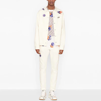 Dior x Kenny Scharf Logo Print Loose Fit Crewneck T-Shirt White (). 193J653A0702-C084 Sizing Dior x Kenny Scharf Logo Print Loose Fit Crewneck T-Shirt White (). 193J653A0702-C084