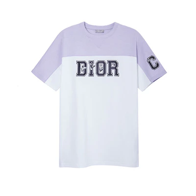 DIOR Kenny Scharf Multicolor Logo Cotton T-Shirt White. 193J646A0554-C880