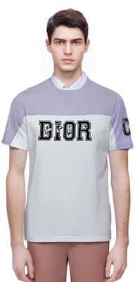 DIOR x Kenny Scharf Kaos Katun Logo Multicolor Putih. 193J646A0554-C880 1