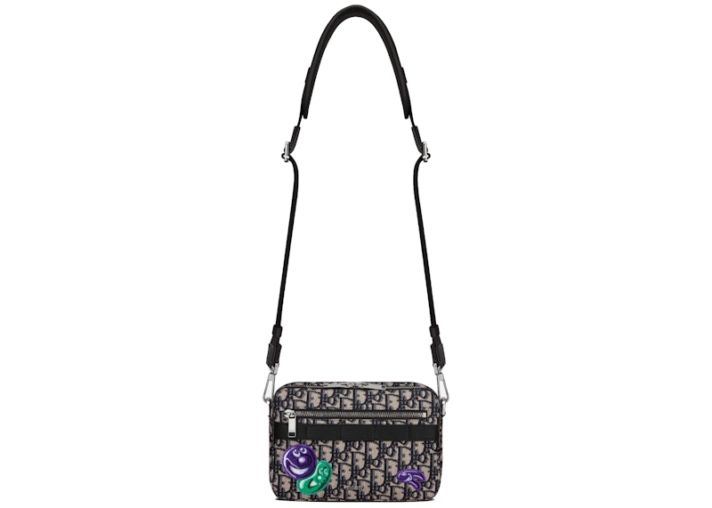 Order Dior x Kenny Scharf Safari Messenger Bag Beige/Hitam