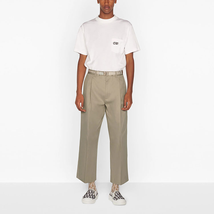 DIOR Kenny Scharf SS21 Embroidered Logo White Crewneck T-Shirt for Men 193J635A0677-C089 圖 4