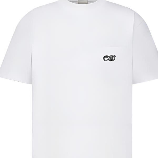 DIOR Kenny Scharf SS21 Embroidered Logo White Crewneck T-Shirt for Men 193J635A0677-C089 圖 7