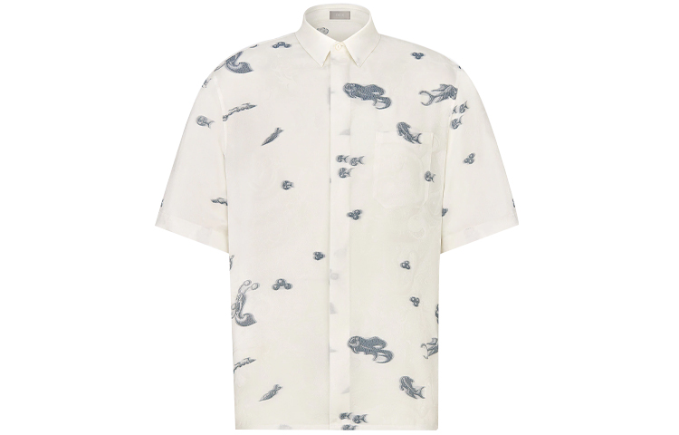 DIOR Kenny Scharf SS21 Graphic Printed Short Sleeve Shirt White Menswear 033C508A5198-C085 圖 2