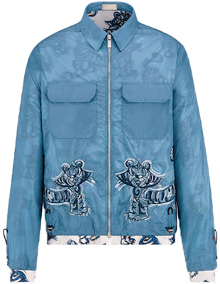 DIOR x Kenny Scharf SS22 藍色拉鍊腰部外套 213C522B3830-C585 Buy DIOR x Kenny Scharf SS22 藍色拉鍊腰部外套 213C522B3830-C585