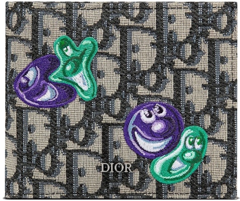 Dior x Kenny Scharf Wallet Oblique Jacquard Beige/Black Buy Dior x Kenny Scharf Wallet Oblique Jacquard Beige/Black
