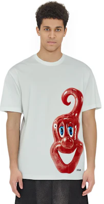 디올 x 케니 샤프 화이트 그래픽 프린트 로고 캐주얼 티셔츠. 193J650A0700-C083 Details for 디올 x 케니 샤프 화이트 그래픽 프린트 로고 캐주얼 티셔츠. 193J650A0700-C083