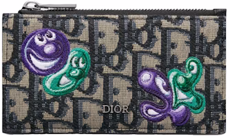 Dior x Kenny Scharf Zipped Card Holder Beige/Black Dior x Kenny Scharf Zipped Card Holder Beige/Black