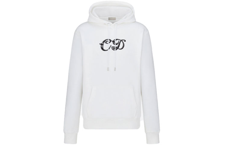 Order DIOR x Kenny Zhang Hoodie Putih Colorblock 193J688A0531-C089