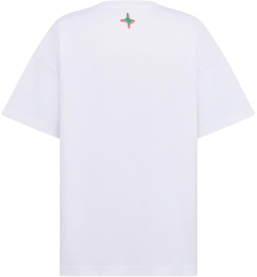 DIOR x Lewis Hamilton Logo Embroidered Crewneck T-Shirt White Edition 513J671A0554-C086 Lookbook DIOR x Lewis Hamilton Logo Embroidered Crewneck T-Shirt White Edition 513J671A0554-C086