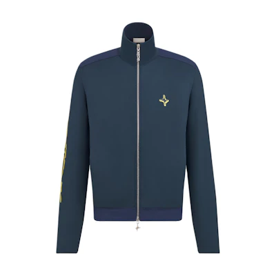 DIOR Lewis Hamilton Navy Logo Embroidered Zip-Up Jacket Limited Edition 513J401A0954-C989