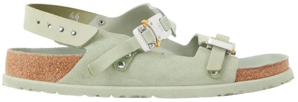 勃肯x DIOR迪奧 皮革 平底 時尚涼鞋 男款 灰綠色 Order 勃肯x DIOR迪奧 皮革 平底 時尚涼鞋 男款 灰綠色