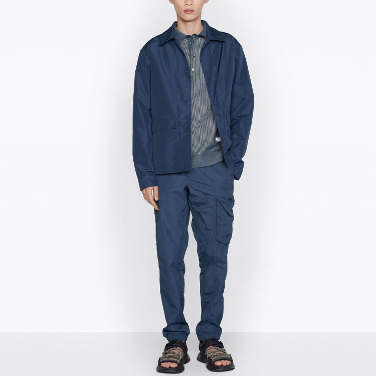 DIOR Parley SS22 Blue  Long Sleeve Single-Breasted Jacket 293C414A5550-C585 圖 4