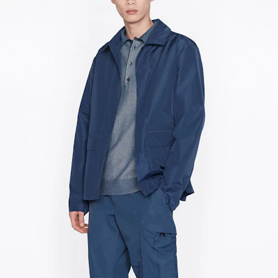 DIOR x Parley SS22 Blue Long Sleeve Single-Breasted Jacket 293C414A5550-C585 Sizing DIOR x Parley SS22 Blue Long Sleeve Single-Breasted Jacket 293C414A5550-C585