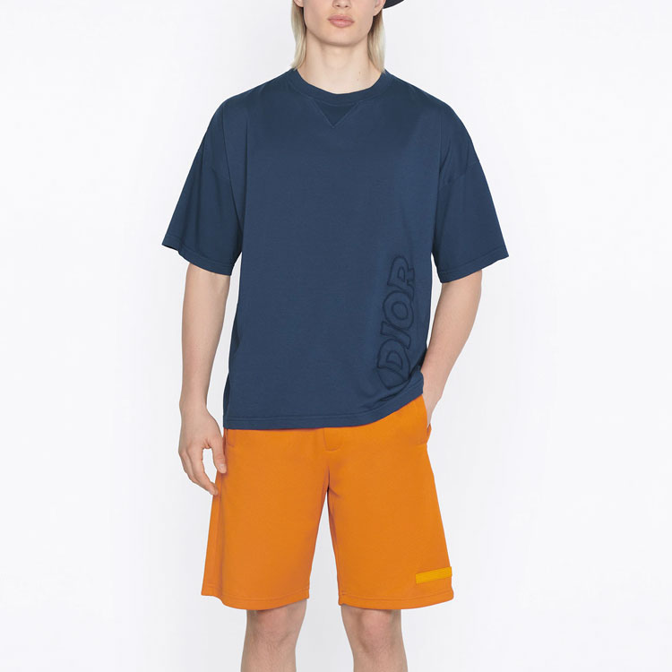 DIOR Parley SS22 Blue Logo Embroidered Loose Fit T-Shirt  Exclusive. 293J673B0773-C531 圖 4