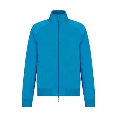 DIOR Parley SS22 Solid Sky Blue Zip-Up Track Jacket 293J435A0776-C521