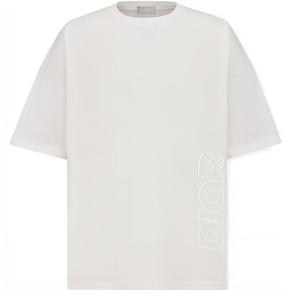 DIOR PARLEY SS22 White Logo Embroidered Oversized T-Shirt  Exclusive. 293J673C0773-C030