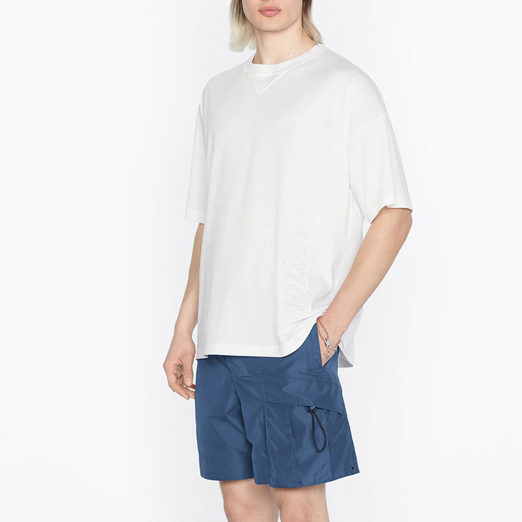 DIOR PARLEY SS22 White Logo Embroidered Oversized T-Shirt  Exclusive. 293J673C0773-C030 圖 5