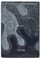Dior x Peter Doig Bi-fold Card Holder Blue Denim Camouflage Dior x Peter Doig Bi-fold Card Holder Blue Denim Camouflage