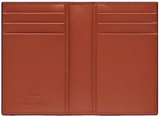Dior x Peter Doig Bi-Fold Card Holder Cognac-Colored Camouflage Lookbook Dior x Peter Doig Bi-Fold Card Holder Cognac-Colored Camouflage