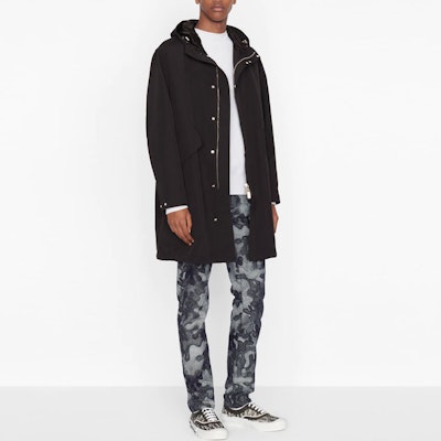 DIOR x Peter Doig Black Hoodie Long-Sleeve Coat for Men. 033C313F4875-C980 Shop DIOR x Peter Doig Black Hoodie Long-Sleeve Coat for Men. 033C313F4875-C980