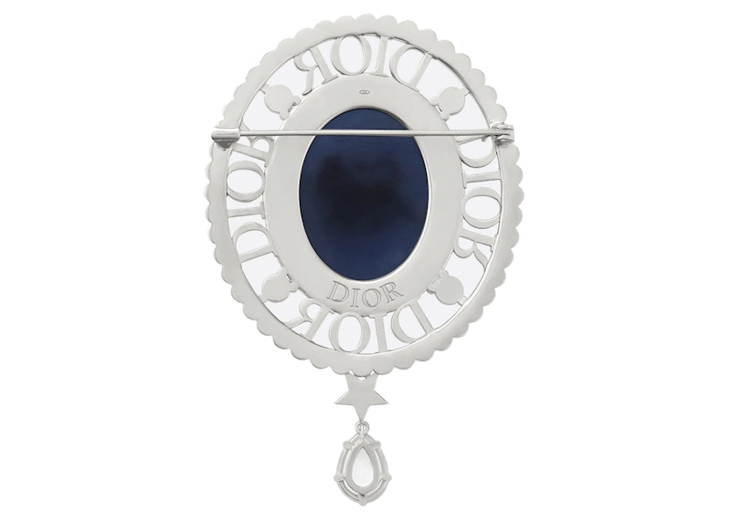 Lookbook Dior x Peter Doig Bros Biru Mutiara Kaca Perak/Biru