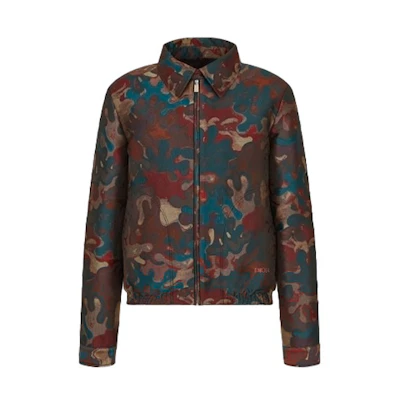 DIOR Peter Doig Camo Tech Jacquard Waist Jacket Camouflage Outerwear. 143C402A5336-C783