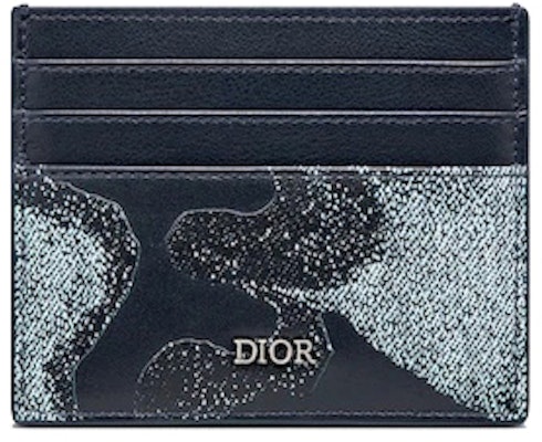Dior x Peter Doig Card Holder Blue Denim Camouflage Buy Dior x Peter Doig Card Holder Blue Denim Camouflage