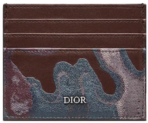 Dior x Peter Doig Card Holder Brown Camouflage Buy Dior x Peter Doig Card Holder Brown Camouflage