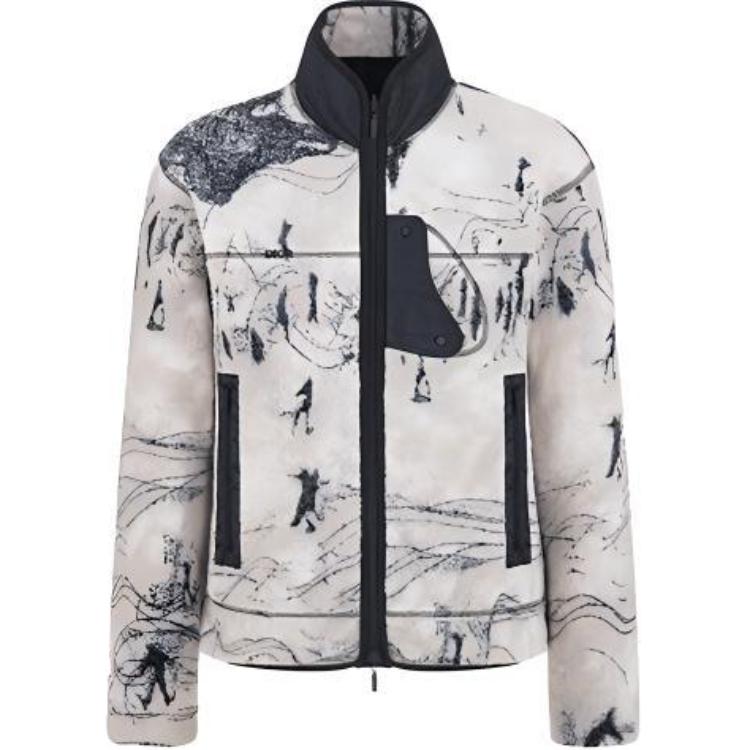 DIOR Peter Doig FW21 Reversible Logo Jacket White 213J437A0742-C189