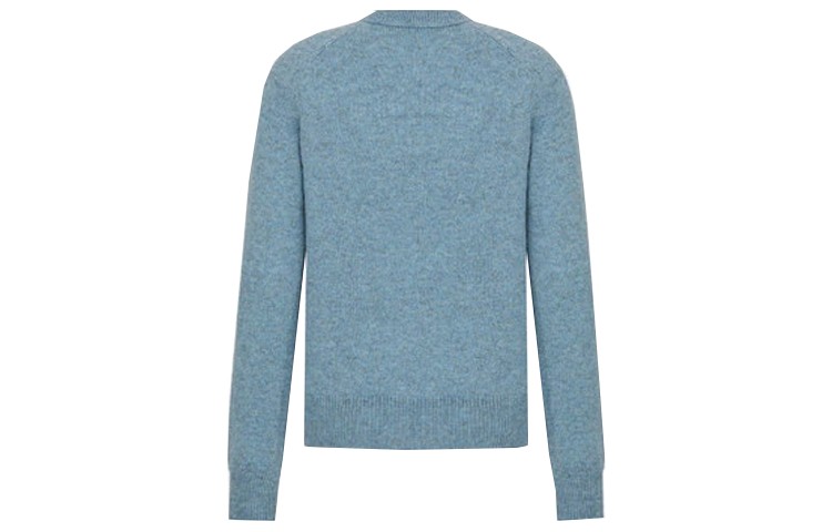 Lookbook DIOR x Peter Doig 藍色刺繡標誌毛織套頭毛衣 143M657AT296-C585