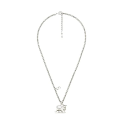 Dior x Peter Doig Pendant Necklace Silver