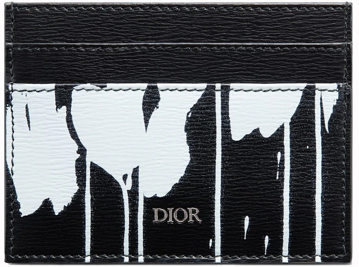 dior-x-raymond-pettibon-card-holder-calfskin-black-white