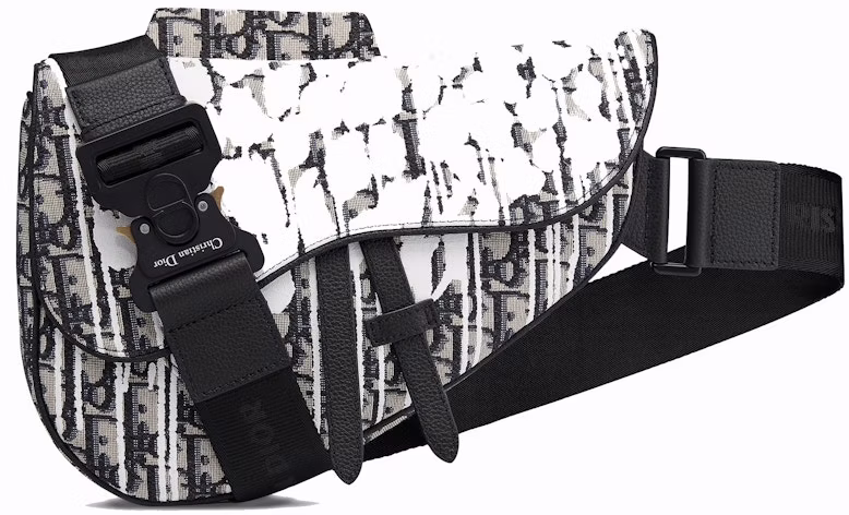 dior-x-raymond-pettibon-saddle-bag-oblique-white-black