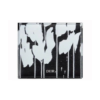 Dior x Raymond Pettibon Wallet Calfskin Black/White
