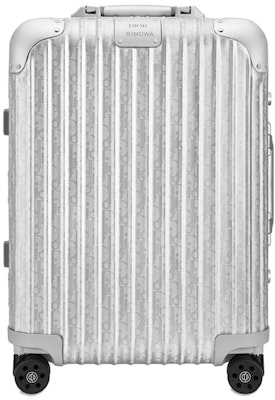 Dior x RIMOWA 4-Wheel Cabin Suitcase Aluminium Dior Oblique Silver Buy Dior x RIMOWA 4-Wheel Cabin Suitcase Aluminium Dior Oblique Silver