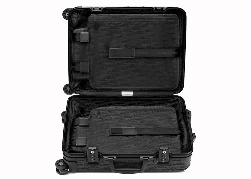 Lookbook Koper Kabin 4-Roda Aluminium Dior x RIMOWA Oblique Hitam