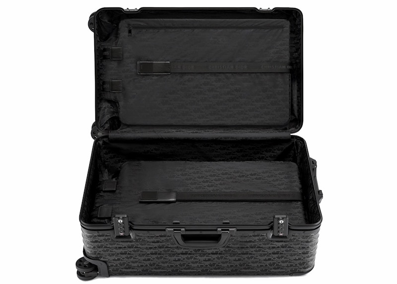 Lookbook Koper Besar Roda 4 Dior x RIMOWA Aluminium Dior Oblique Hitam