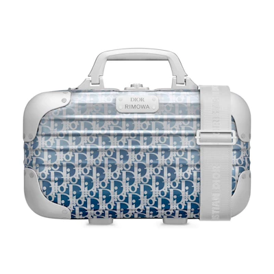 Dior x RIMOWA Carry-On Case Aluminium Dior Oblique Blue Gradient