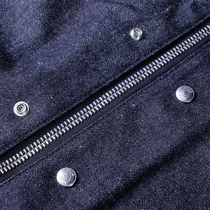 Details for DIOR x Sacai Full-Zip Denim Jacket Navy Blue LOGO Patch Casual Style 213D487AY507-C589