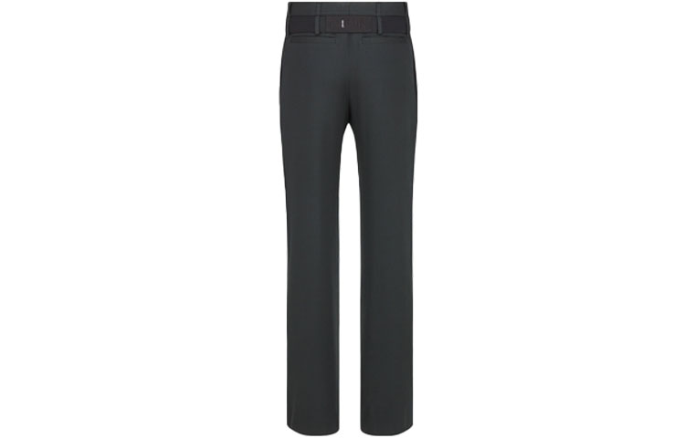 Lookbook DIOR x Sacai FW21 黑色直筒斜紋標誌貼布休閒長褲 213C120A5180-C900