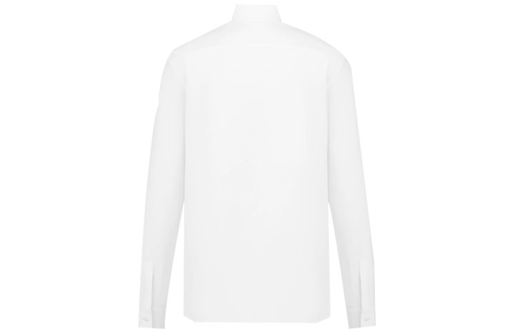 DIOR Sacai FW21 Logo Patch Pocket Long Sleeve Shirt Cream White Mens 213C534A4451-C030 圖 3