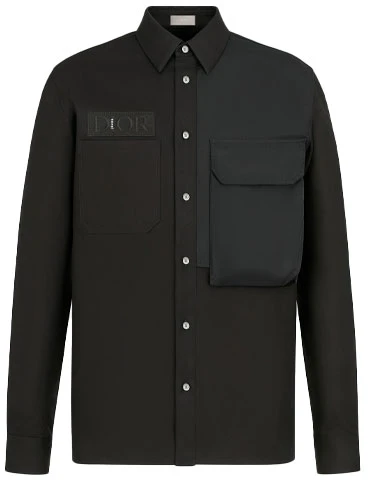 dior-x-sacai-fw-21-long-sleeve-pocket-shirt-black-collaborative-edition-213-c534-a4451-c900