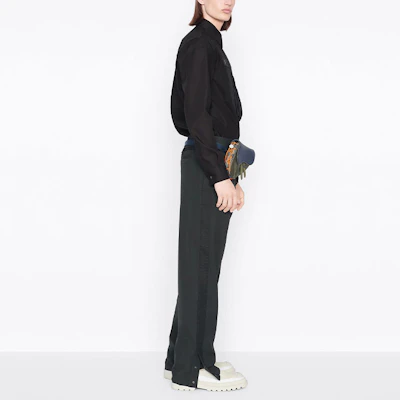 Dior x Sacai FW21 Long Sleeve Pocket Shirt Black Collaborative Edition 213C534A4451-C900 Details for Dior x Sacai FW21 Long Sleeve Pocket Shirt Black Collaborative Edition 213C534A4451-C900