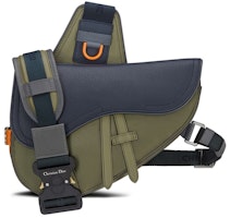 Dior x Sacai Saddle Bag Olive/Navy Blue Dior x Sacai Saddle Bag Olive/Navy Blue