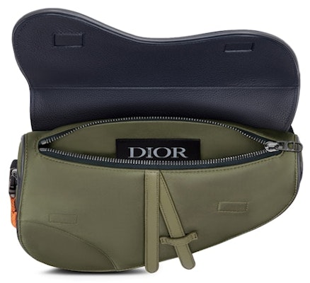 Dior x Sacai Saddle Bag Olive/Navy Blue Lookbook Dior x Sacai Saddle Bag Olive/Navy Blue