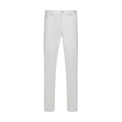 DIOR Sacai Slim Fit High-Waisted White Denim Jeans 213D007AY508-C080