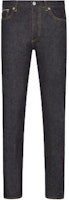 DIOR x Sacai Slim Fit Logo Patch Black Denim Jeans 213D007AY507-C589 DIOR x Sacai Slim Fit Logo Patch Black Denim Jeans 213D007AY507-C589