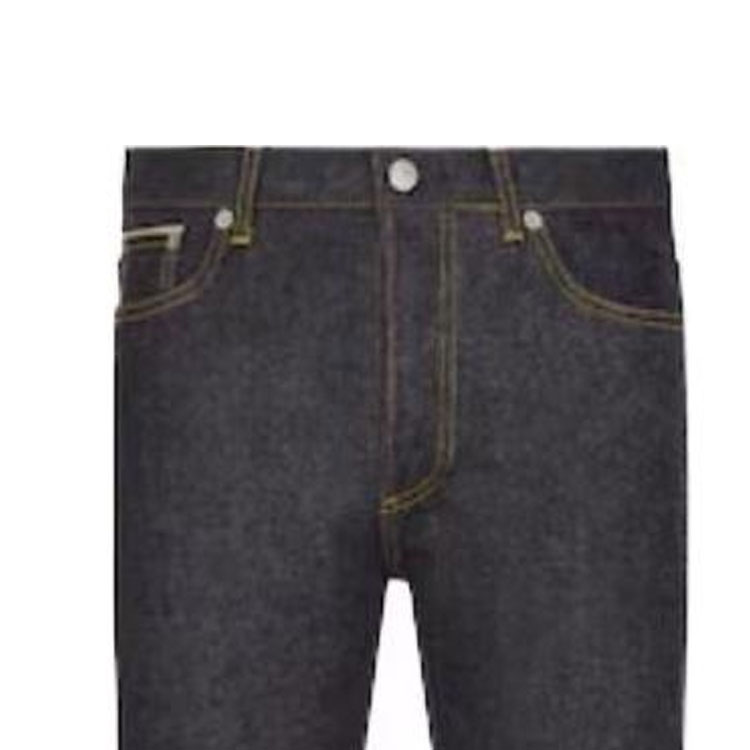 Details for 디올 x 사카이 슬림 핏 로고 패치 블랙 데님 진 213D007AY507-C589