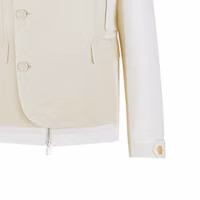 Cheap DIOR x Sacai SS22 層次拼色西裝外套 奶油白。 213C430B5180-C080